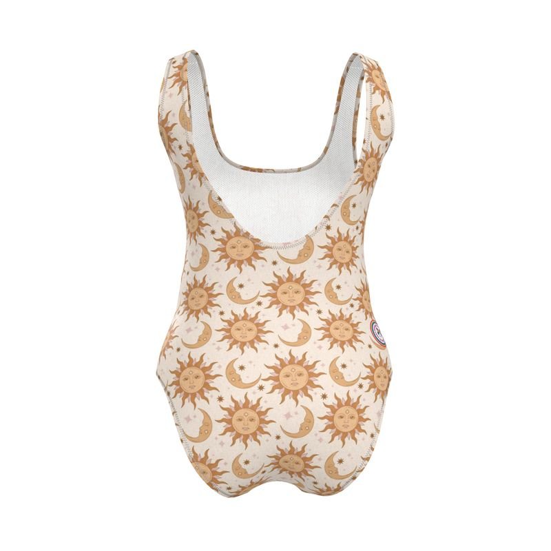 Handmade UK Swimsuit | Sizes 2XS to 7XL | Retro Summer Sun - Designed By Debz