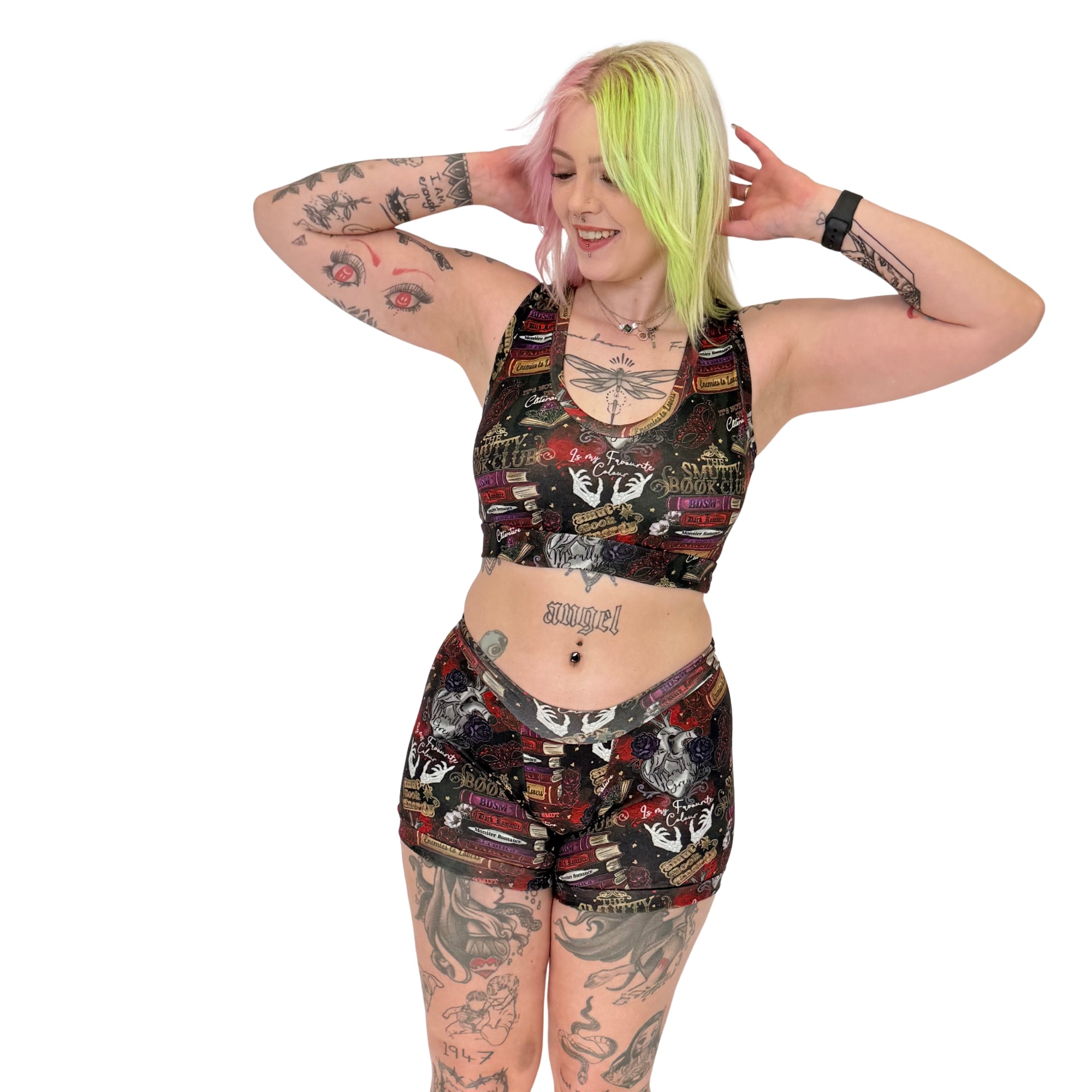 Wilde Mode Comfort Bralette | Smut Readers Book Print | Organic Cotton