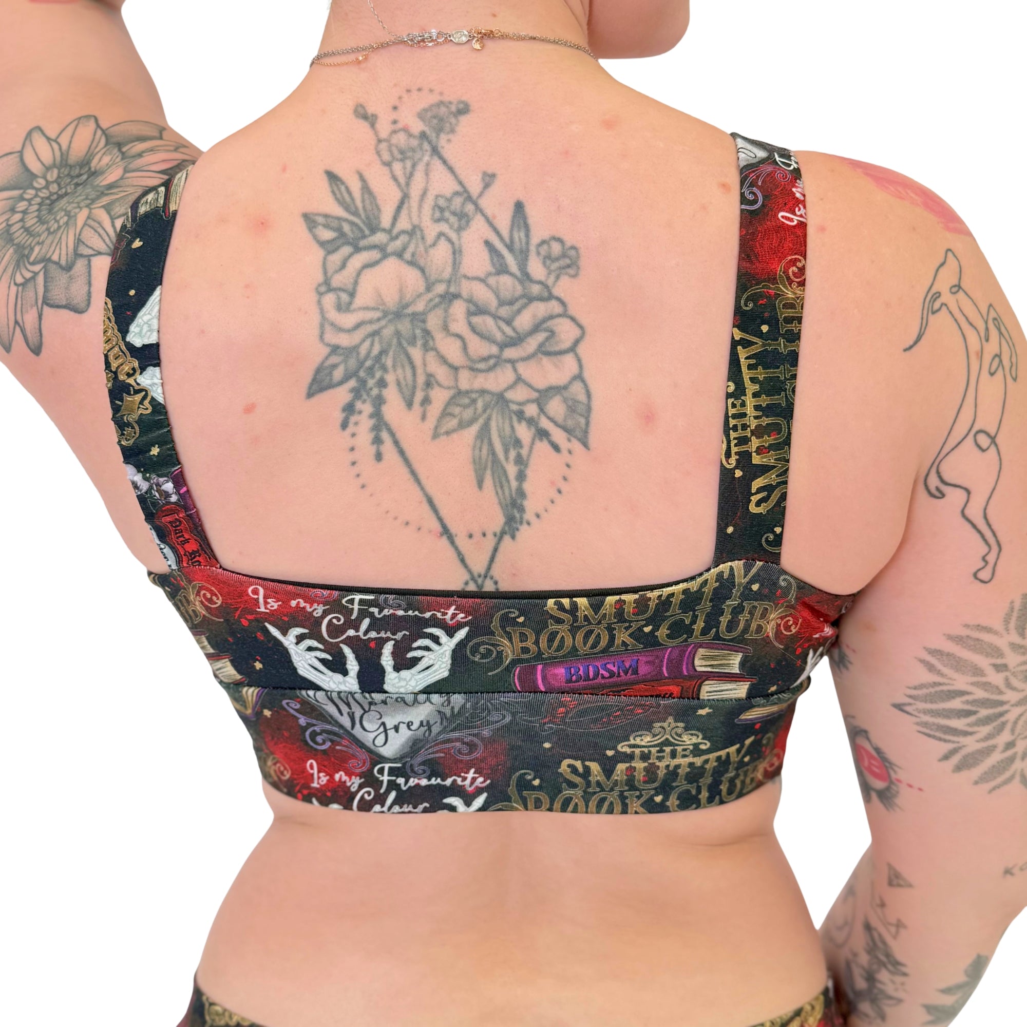 Wilde Mode Comfort Bra | Smut Readers Book Print | Organic Cotton