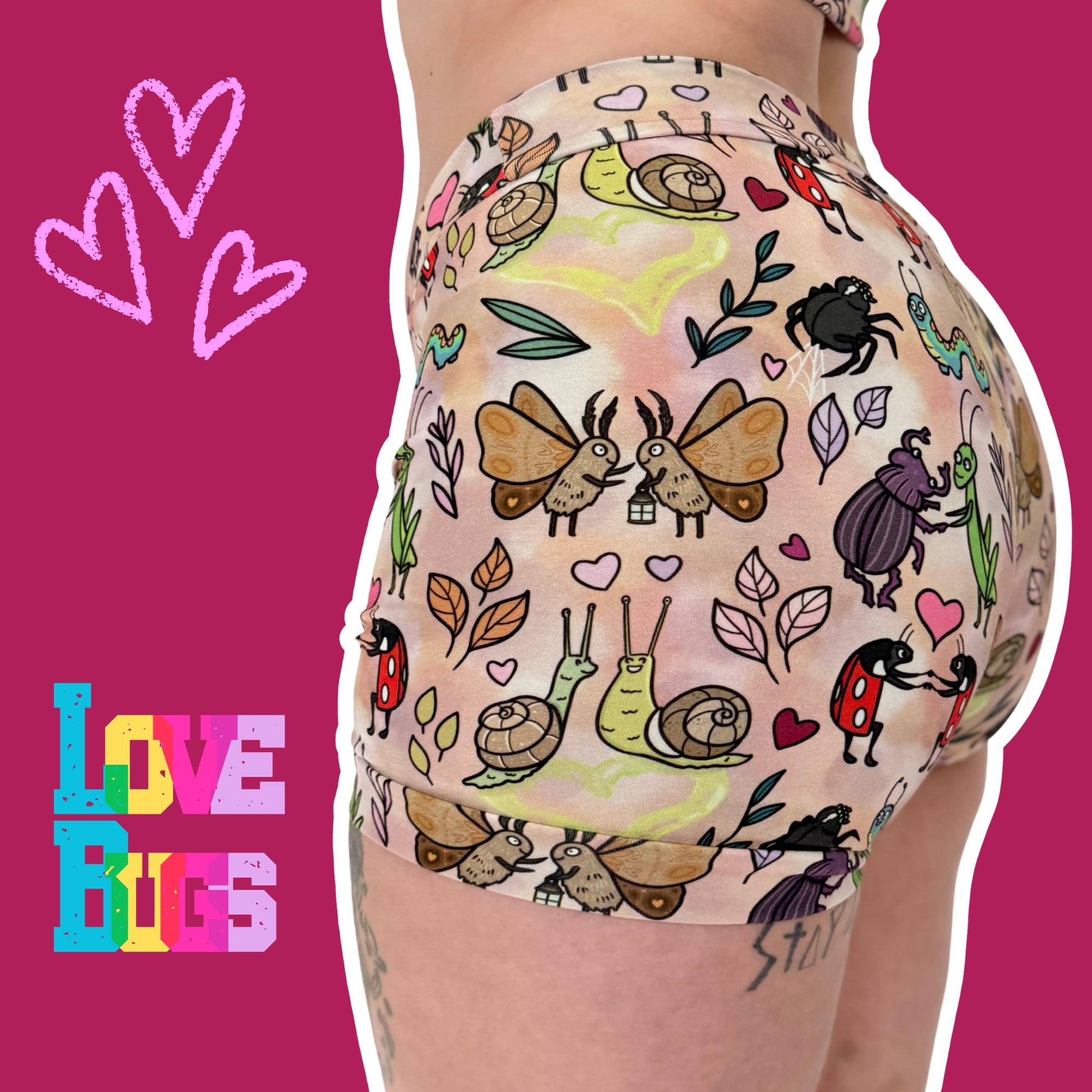 Boxers | Love Bugs Print | Organic Cotton
