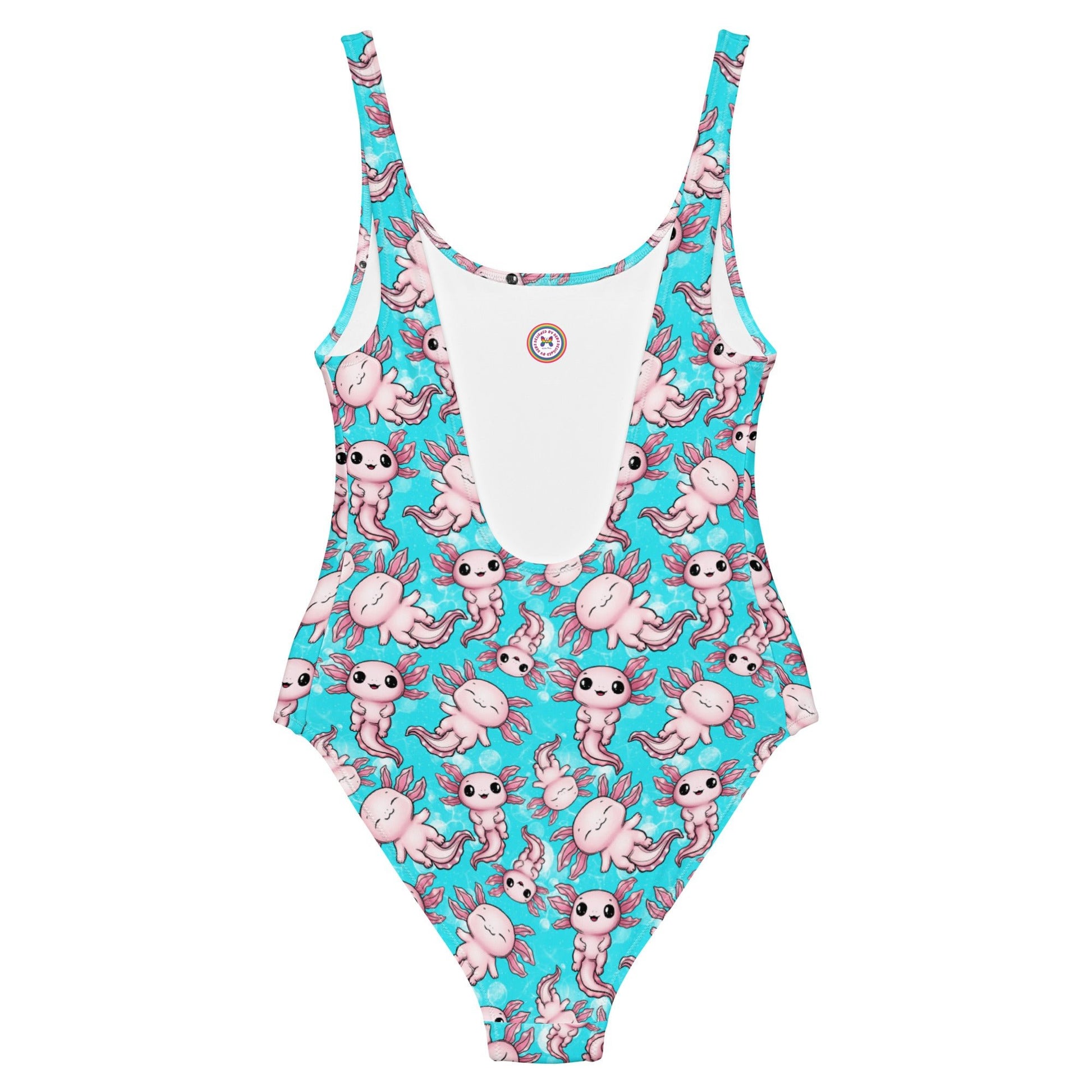 One-Piece Swimsuit | Cute Axolotls | Recycled - Designed By Debz