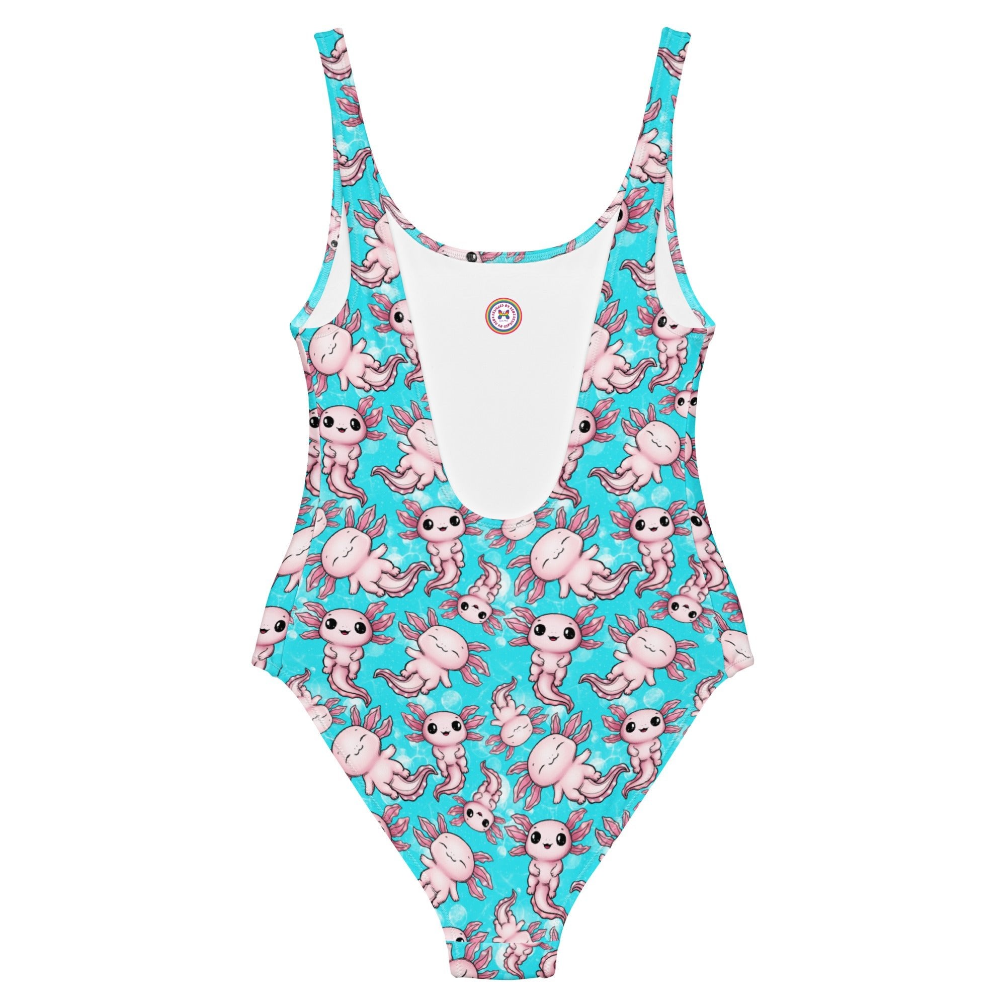 One-Piece Swimsuit | Cute Axolotls | Recycled - Designed By Debz