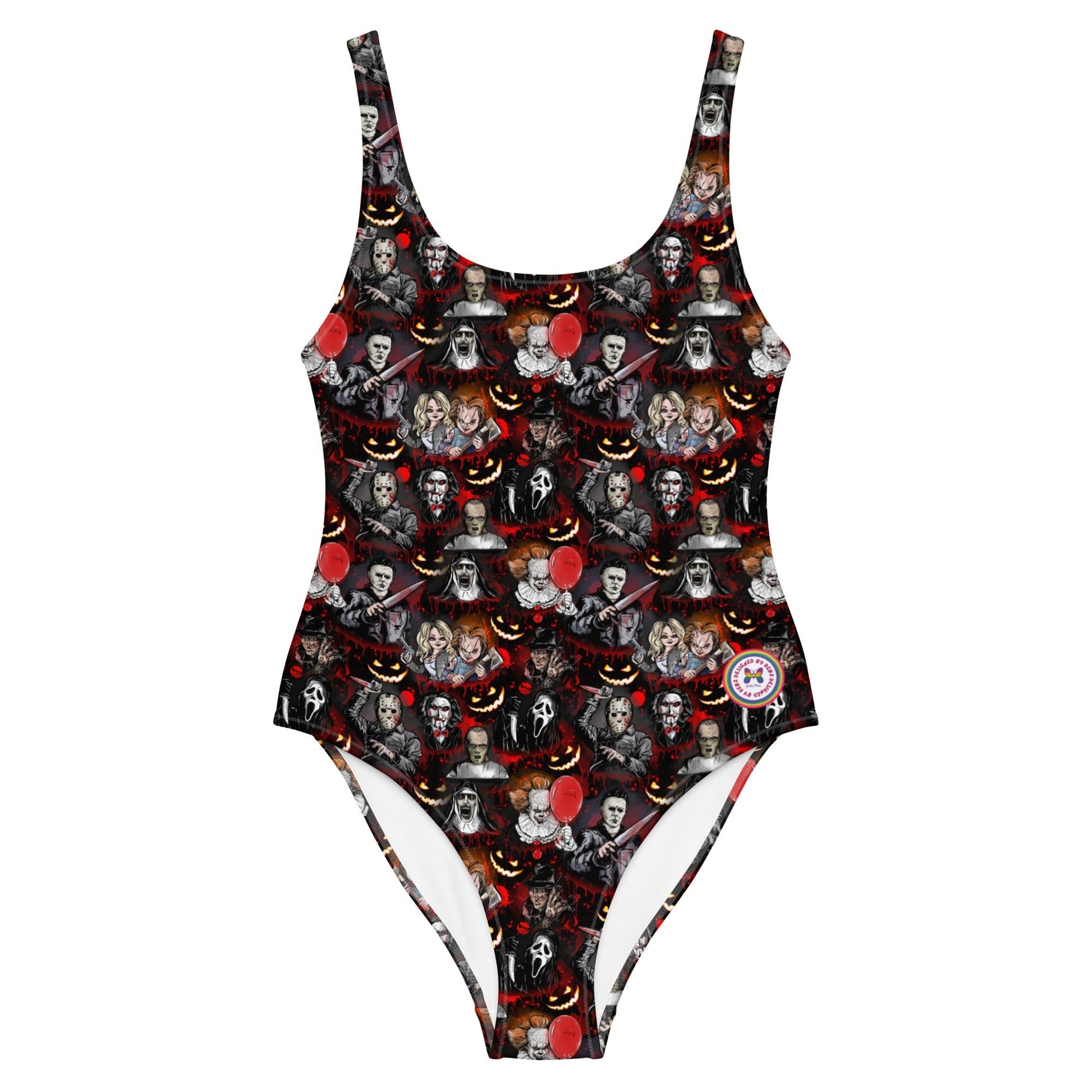 One-Piece Swimsuit | Serial Killers Delight | Recycled - Designed By Debz