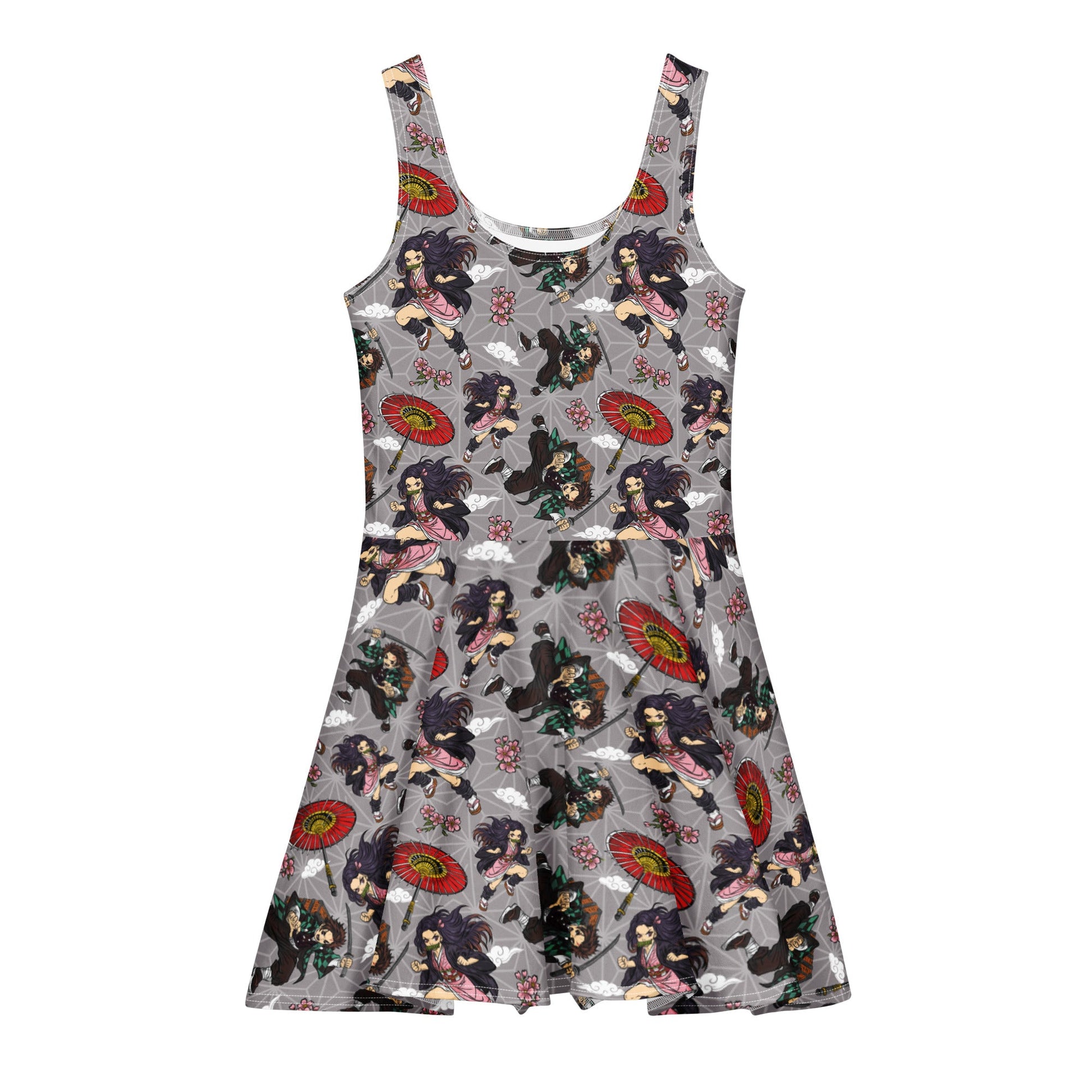Organic Cotton Skater dress | Demon Killer | EU Made - Designed By Debz
