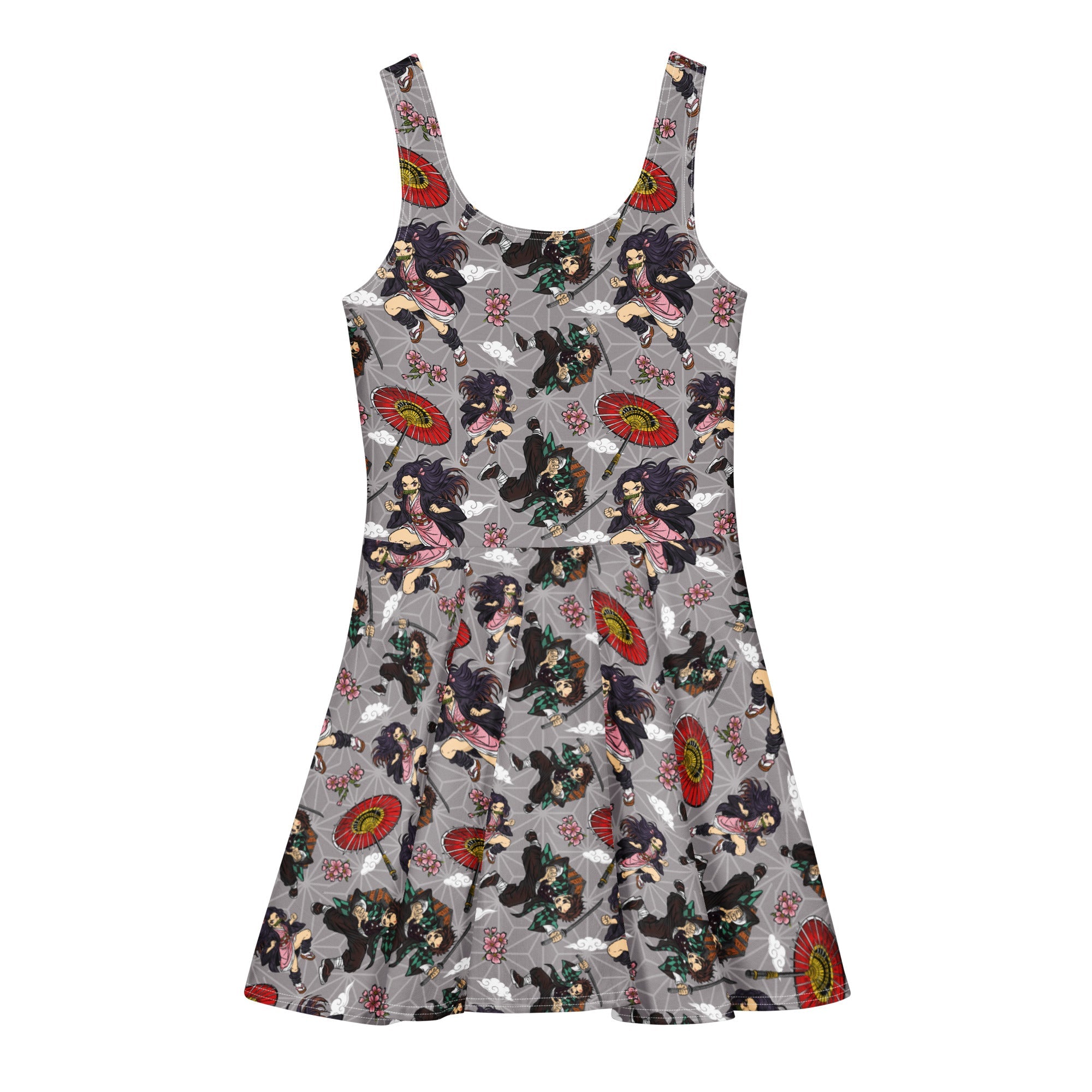 Organic Cotton Skater dress | Demon Killer | EU Made - Designed By Debz