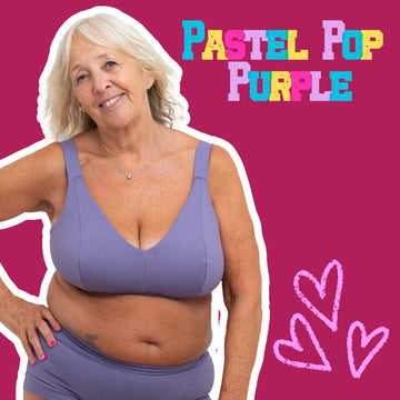 Pastel Purple Organic Cotton Bra | Handmade Underwired Cotton Bra | Soft Support Bra | Made in the UK by Designed by Debz