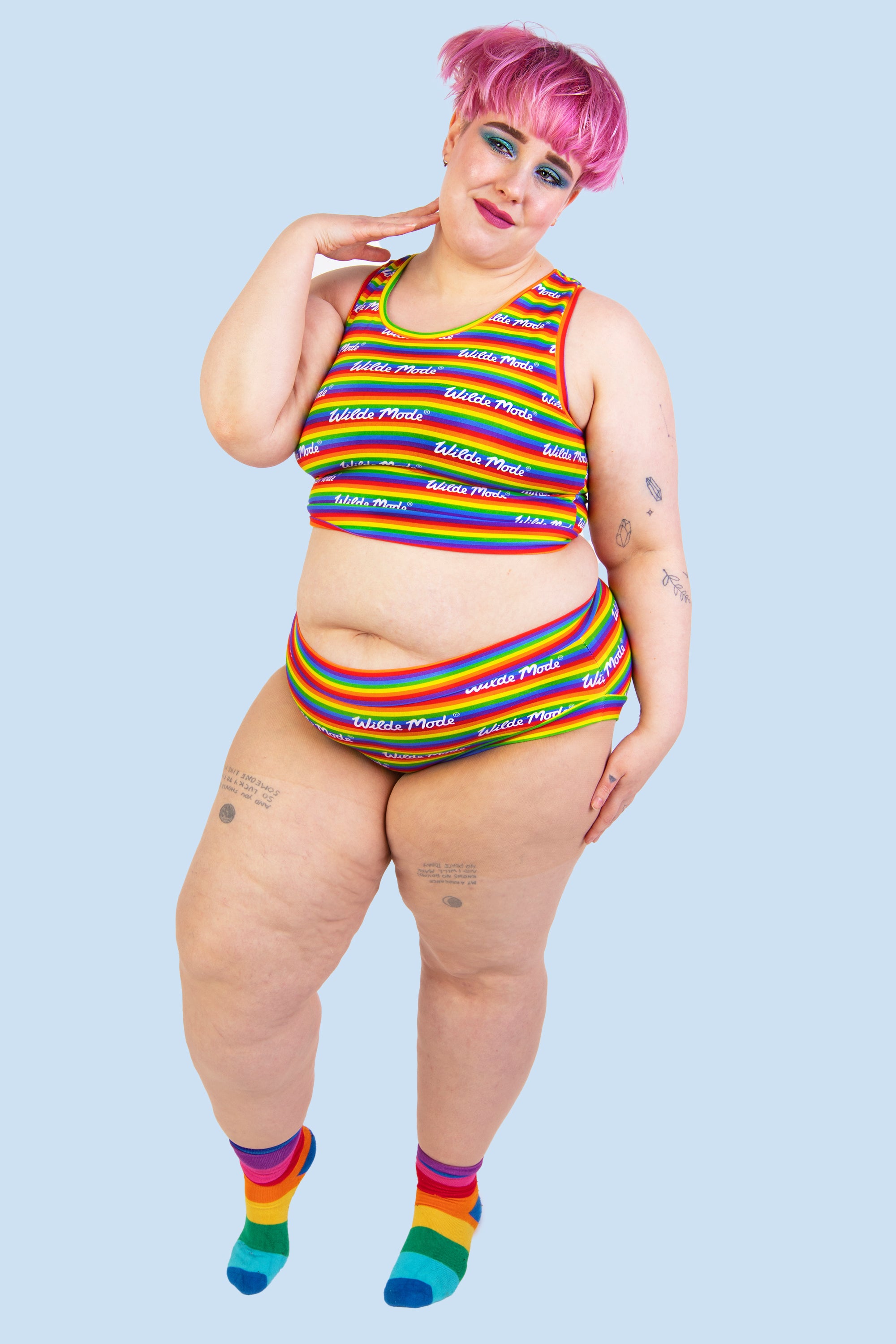 Brief | Wilde Mode Rainbow Stripe | Organic Cotton