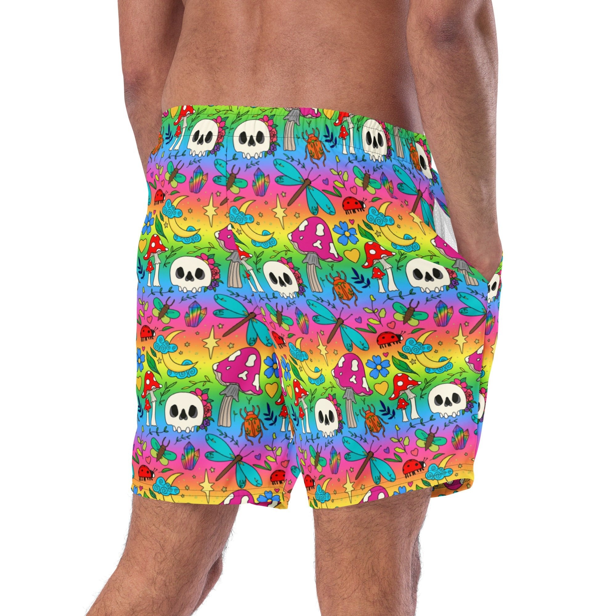 Recycled Swim Trunks | Bright Spring Chaos - Designed By Debz