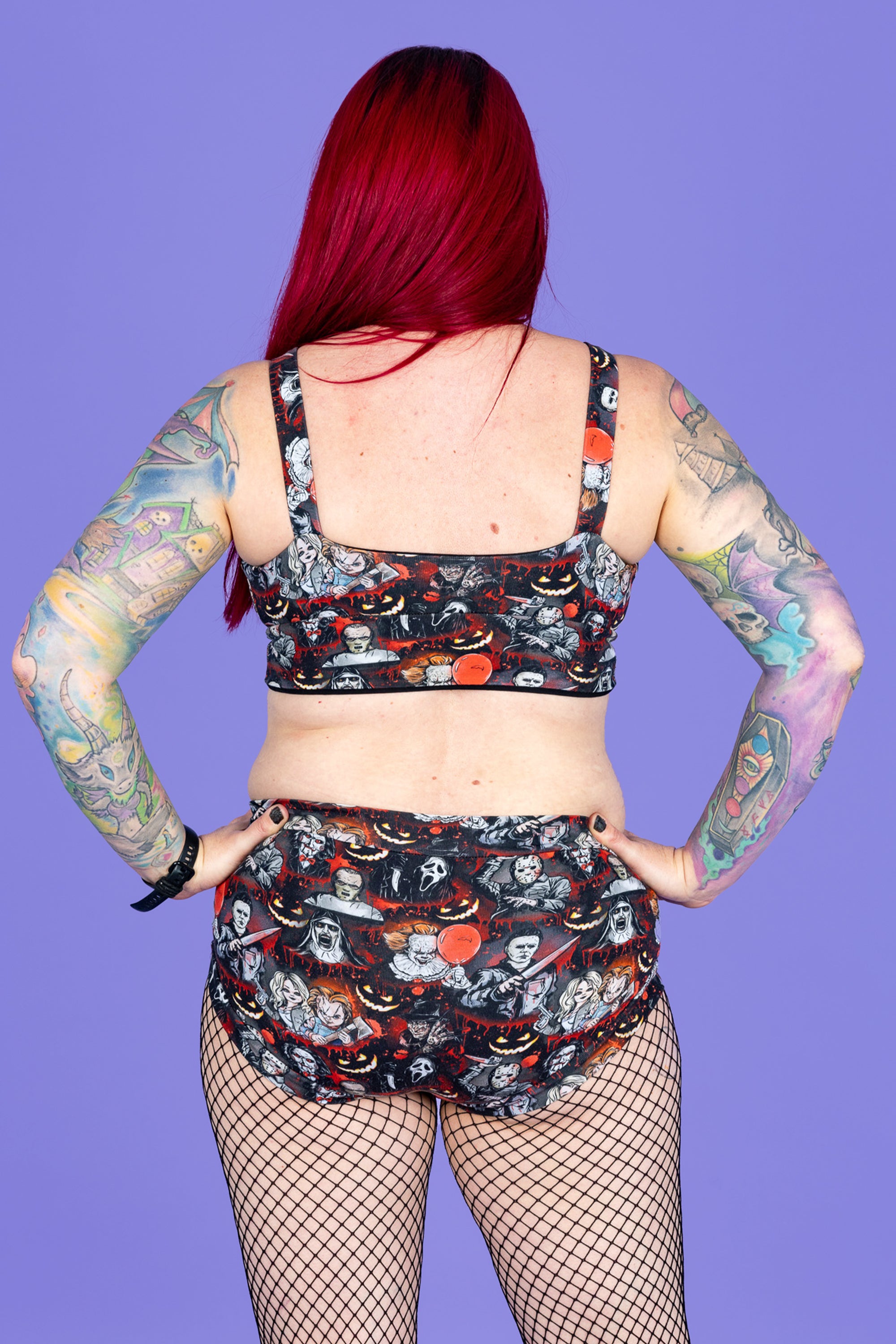 Wilde Mode Comfort Bra | Gothic Horror Print | Organic Cotton