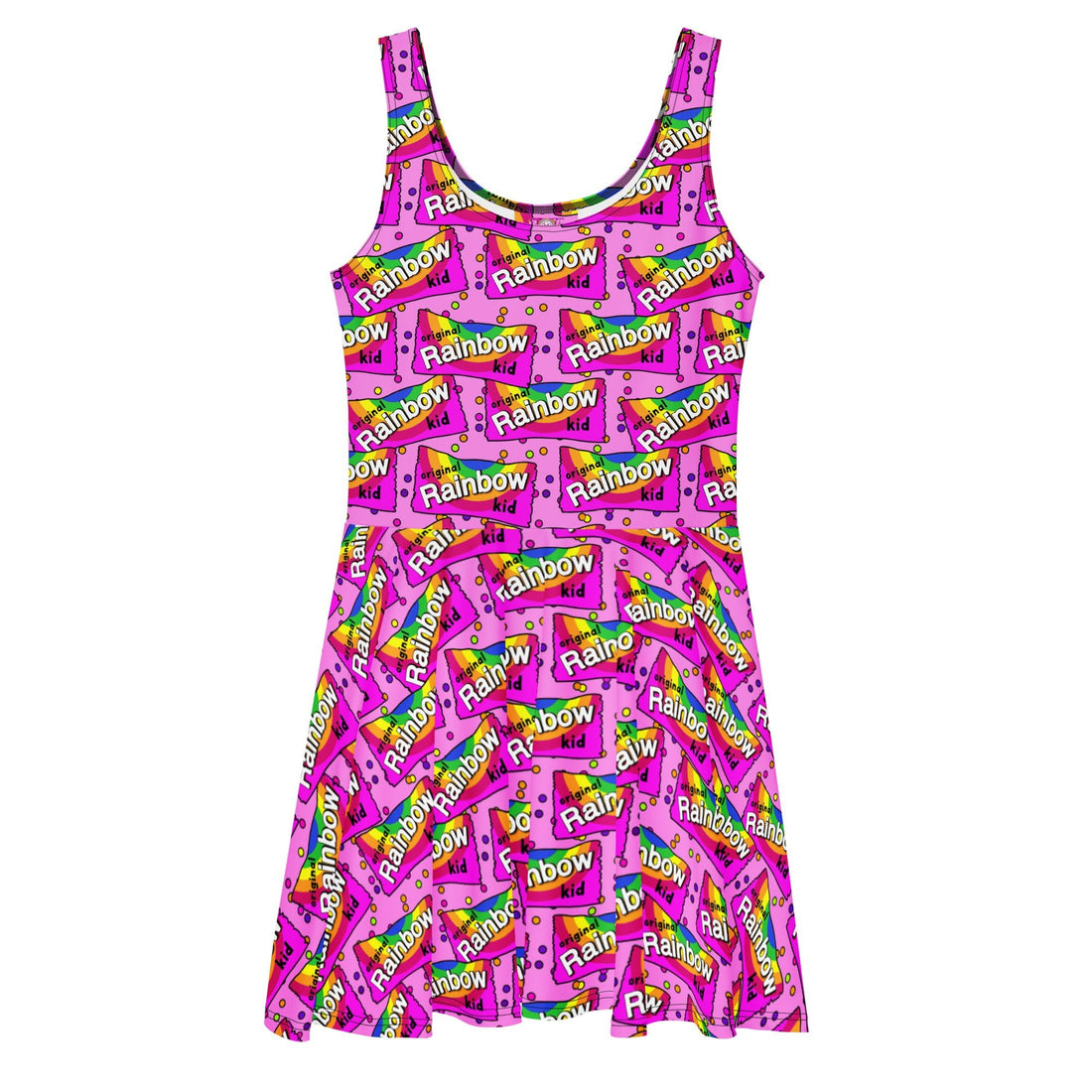 Skater Dress | Rainbow Kid | Recycled - Designed By Debz