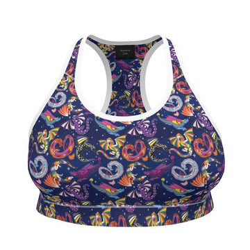 Sports Bra | Wilde Mode Pride Dragons | UK Made - Designed By Debz