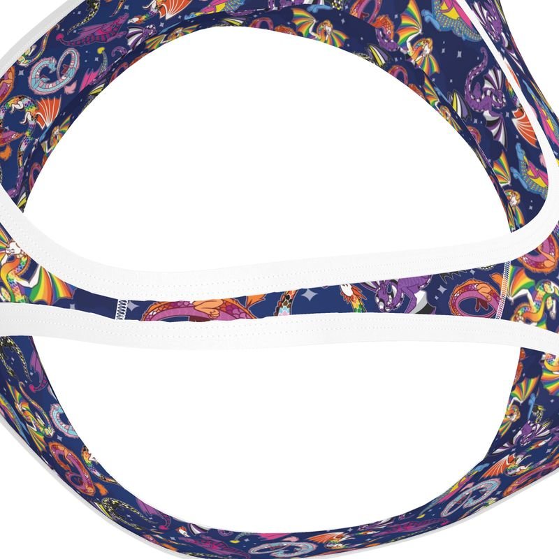 Sports Bra | Wilde Mode Pride Dragons | UK Made - Designed By Debz