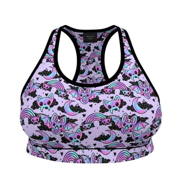 Sports Bralette | Cyber Bats | UK Made - Designed By Debz