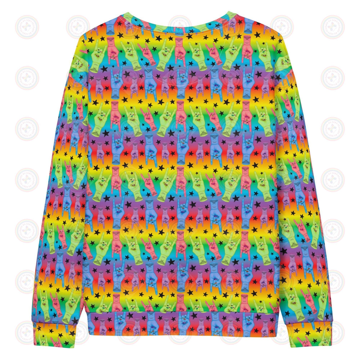 Unisex cotton sweatshirt featuring "Hail to the King" Brandon tribute design by Printful, in a casual jumper style.